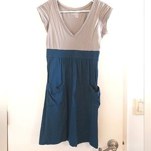 Old Navy Gray and Blue Mini Dress